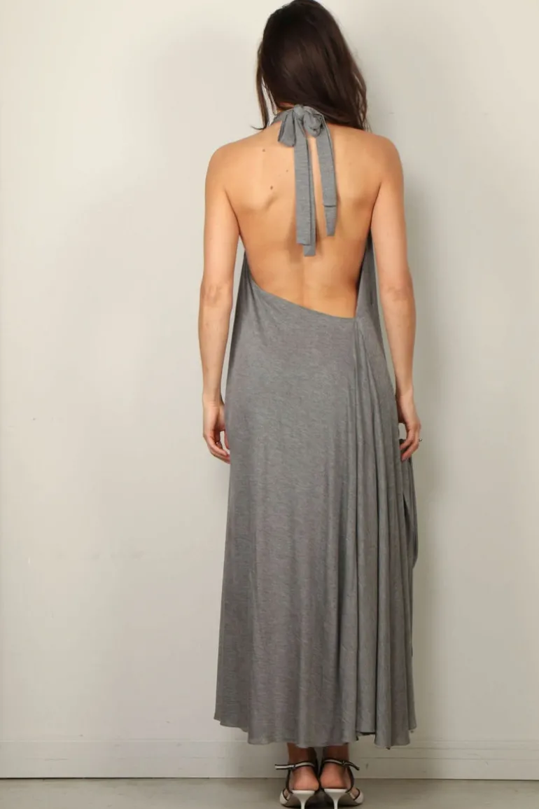 Indress Jurk - Hibiscus - Heather Grey