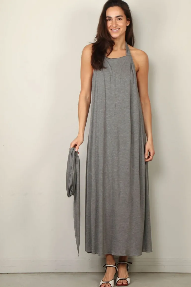 Indress Jurk - Hibiscus - Heather Grey