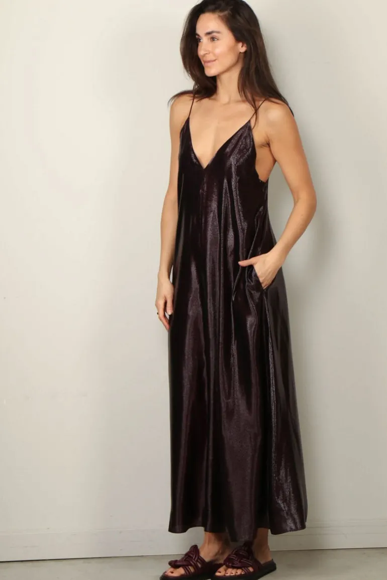 Indress Jurk - Dahlia - Burgundy Black