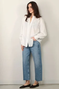 Indress Blouse - Bleuet - Ecru