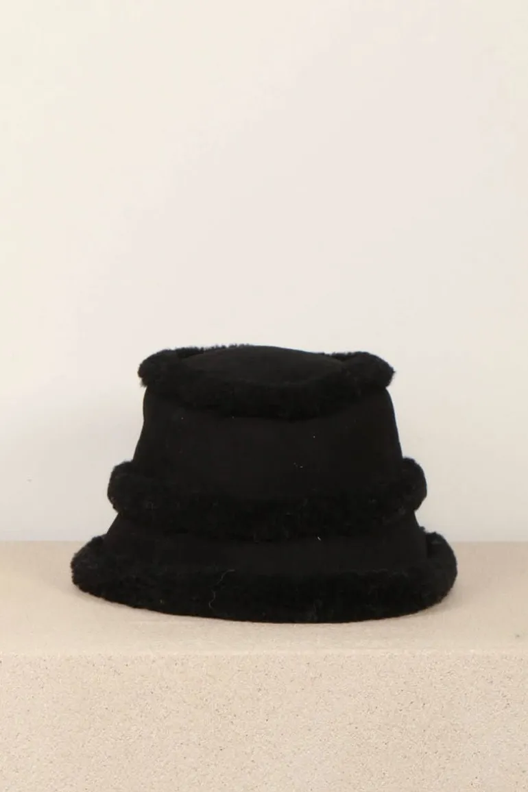 IRO bucket hat - VENETO SHEARLIN - BLACK