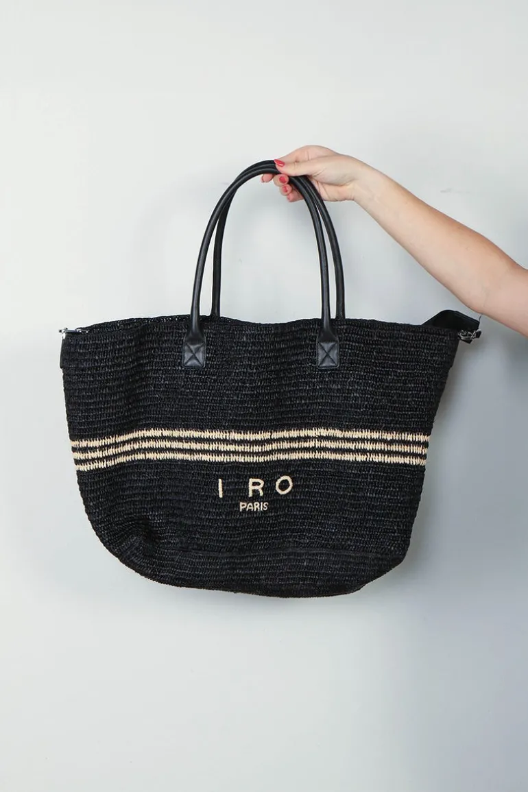Iro Tas - Cabiro Raffia - Black Natural