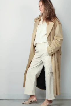 6397 Jas - Trench Coat - Khaki