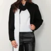 Joseph Sjaal - Scarf-Brushed Cashmere - Frost/Black