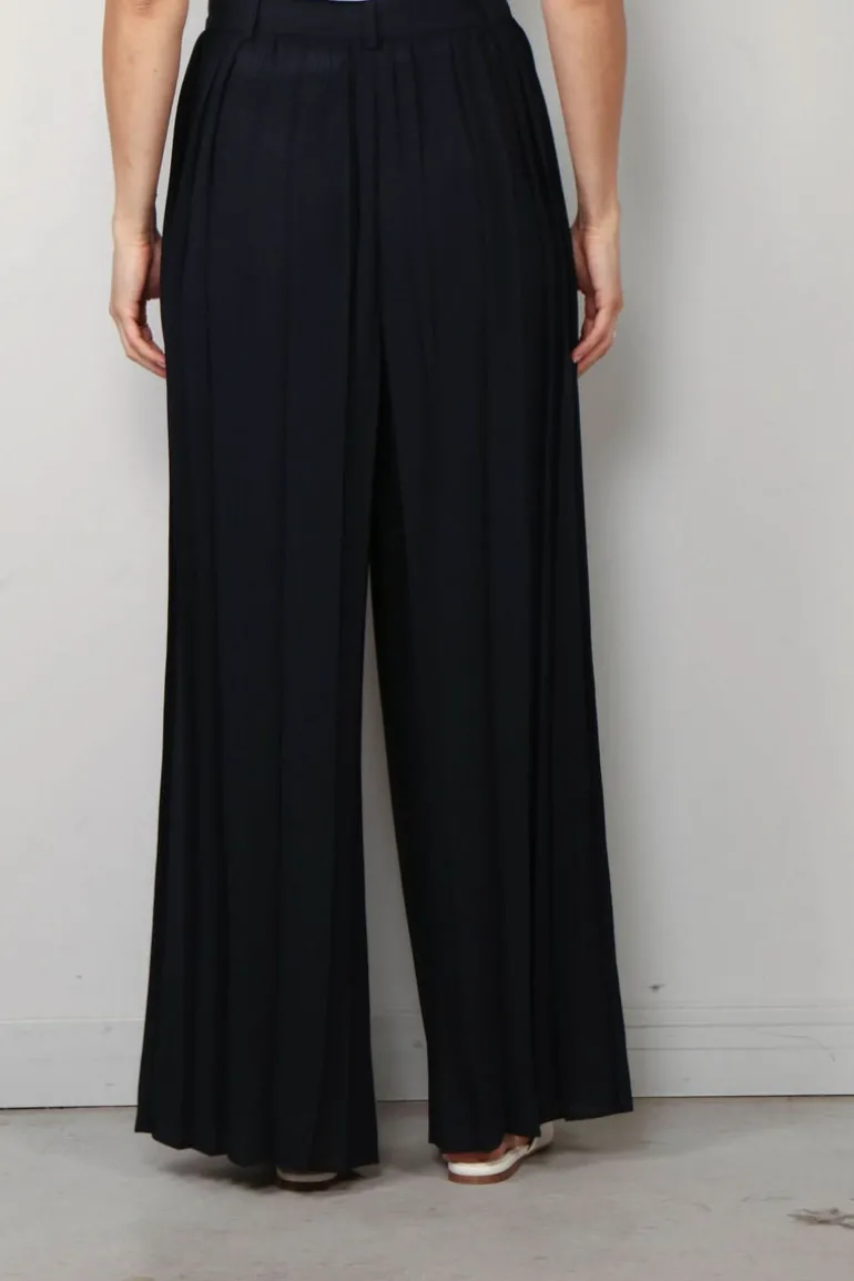 Joseph Broek - Tibre Pant Airy Plisse - Navy