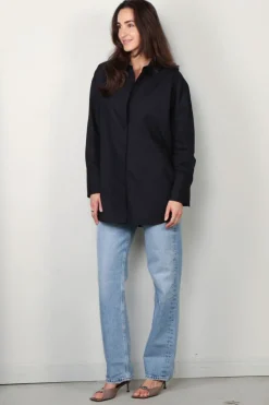 Joseph Blouse - Comete Blouse Poplin Gots - Navy