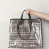 Kassl Editions Tas - Tote Lacquer Wool - Check