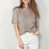 Lisa Yang T-shirt - Madelene -  Mole Brushed
