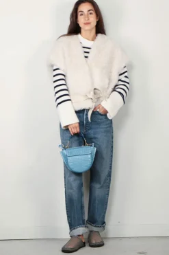 Lisa Yang Trui - Sony stripes - Cream/Navy
