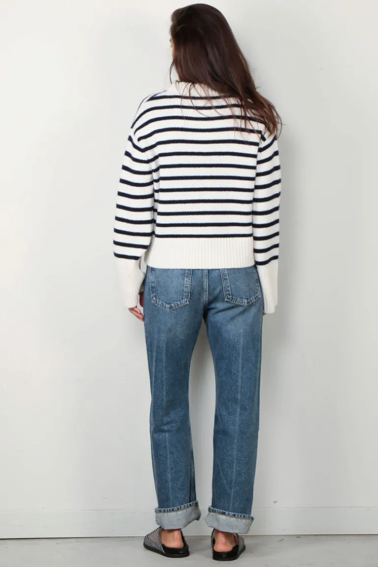 Lisa Yang Trui - Sony stripes - Cream/Navy