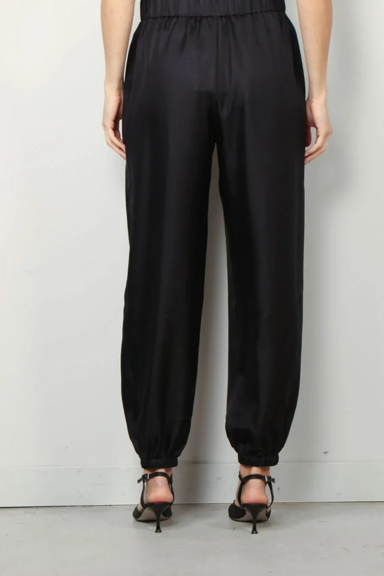 Lisa Yang Broek - High Rise Tapered Trousers - Midnight