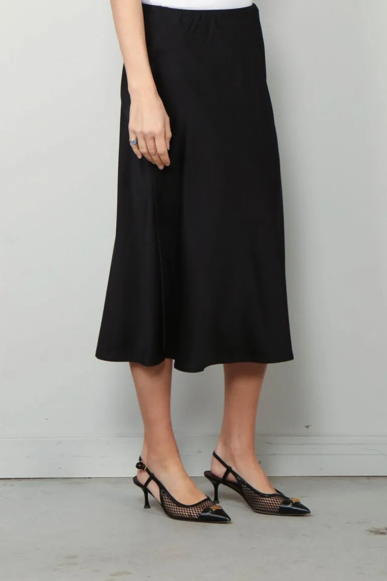 Lisa Yang Rok - Midi Skirt - Midnight