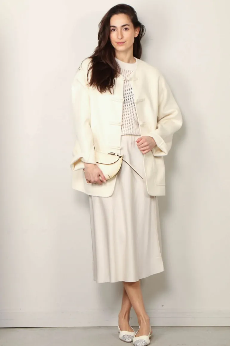 Lisa Yang Rok - Midi Skirt - Champagne