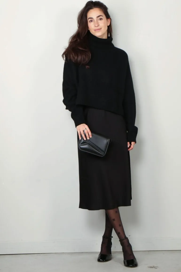 Lisa Yang Rok - Midi Skirt - Midnight