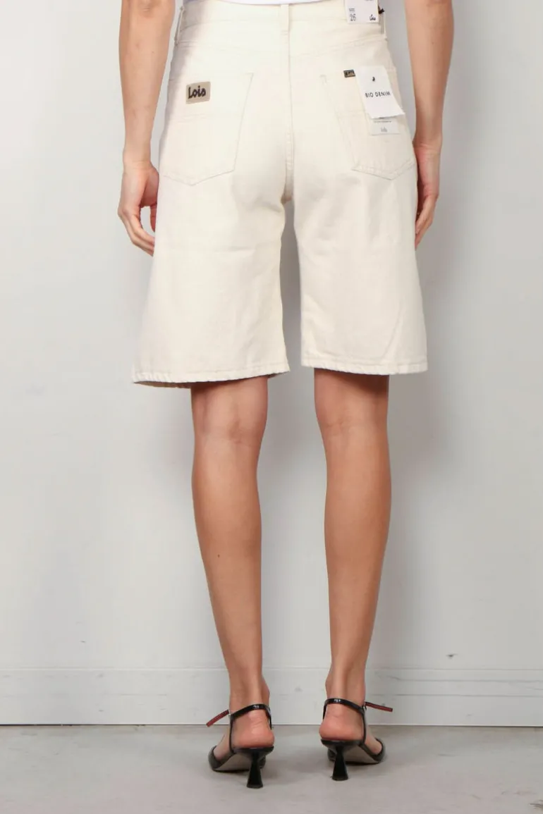 Lois Short - Ada Bermuda - Ecru Rinse