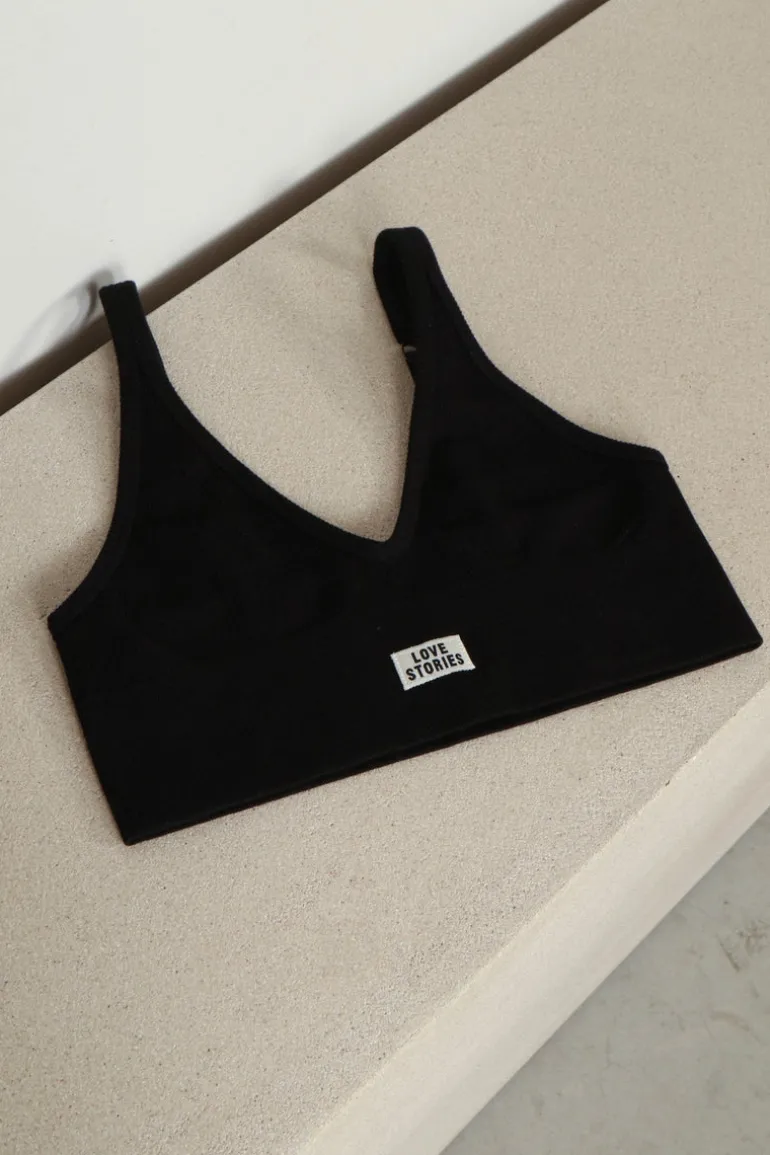 Love Stories Bralette - Posey - Black