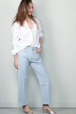 Maria McManus Blouse - A-line Tunic Shirt - White