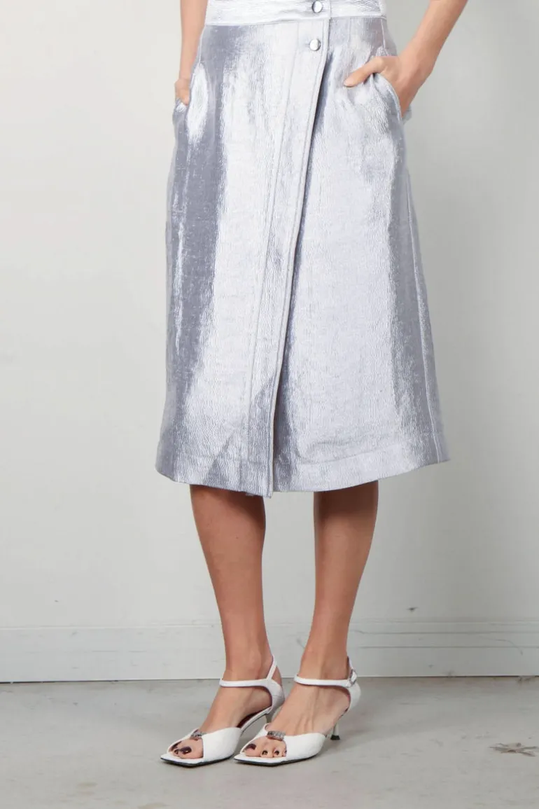 Maria McManus Skirt - Wrap - Silver