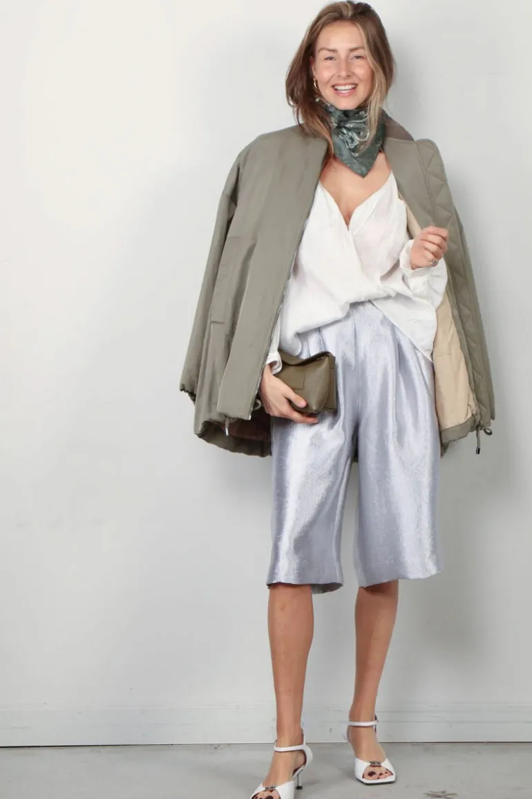 Maria McManus Short - Flap Pocket Basketball - Silver