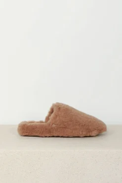 Max Mara Slippers - Teddyslipp - Camel