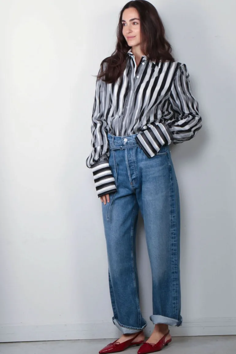 Max Mara Blouse -Sumero - Black Stripe