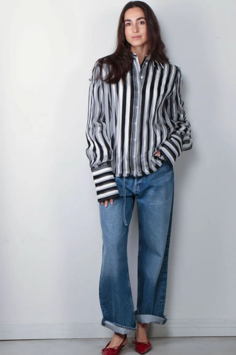 Max Mara Blouse -Sumero - Black Stripe
