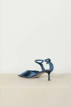 Morobé Sandalen - Grace 89 - Blue Jeans Python