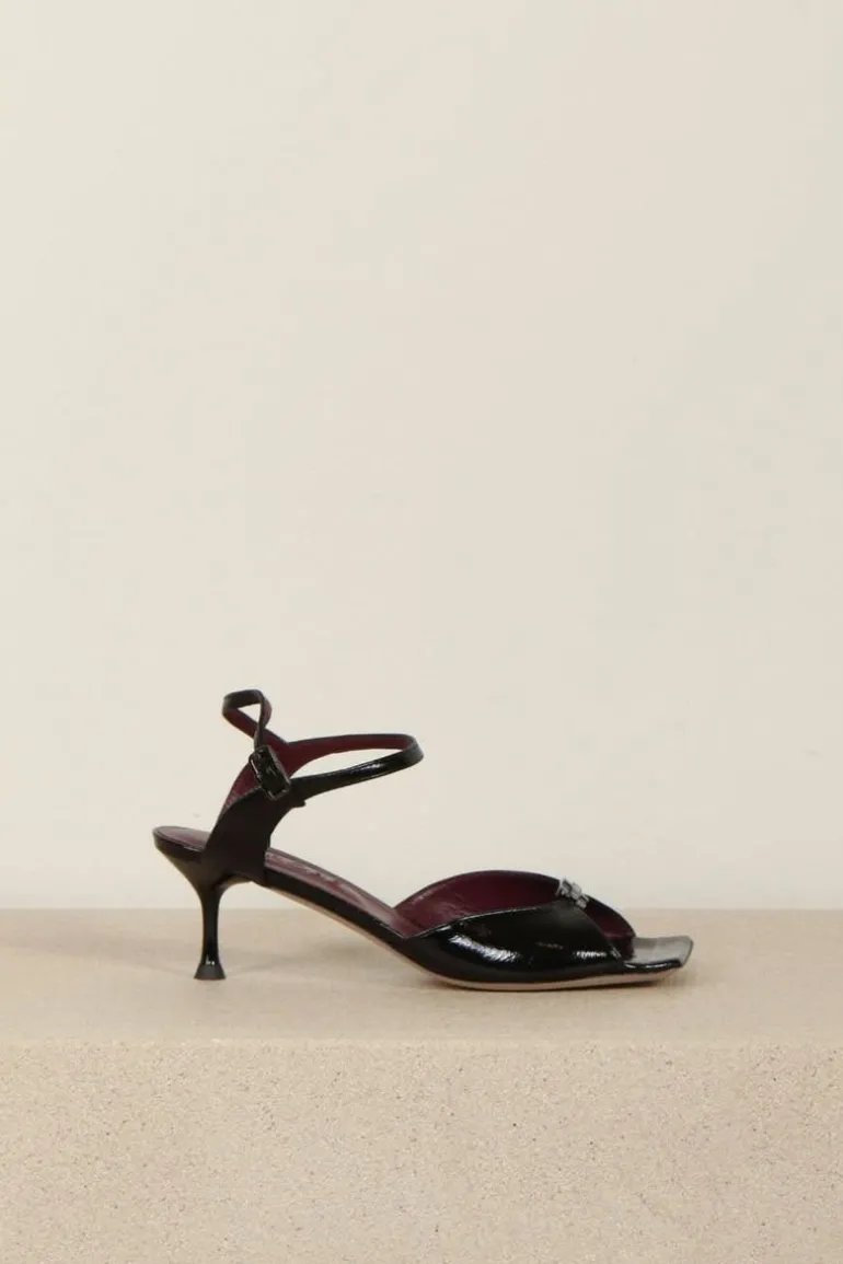 Morobé Sandalen - Grace logo 85 - Black vernis