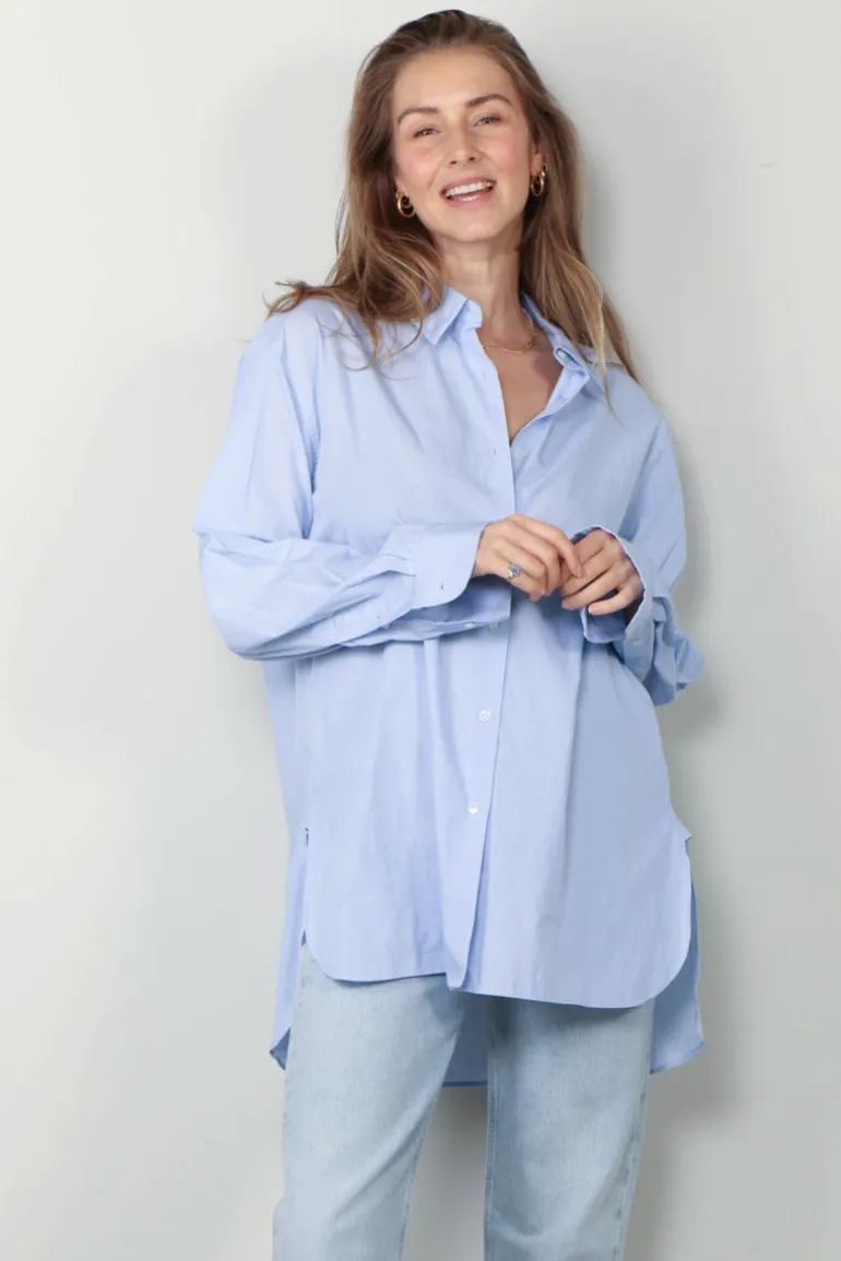NILI LOTAN blouse - Yorke - sky blue