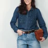 Nili Lotan Blouse - Lexa - Classic Wash