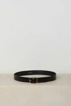 Nili Lotan Riem - Gabriele - Black - Antique Gold Buckle