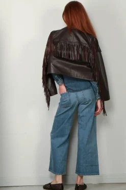 Nili Lotan Jacket - Eloi - Leather - Dark Brown