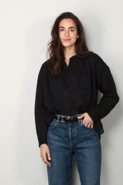 NILI LOTAN blouse - Neville -  midnight