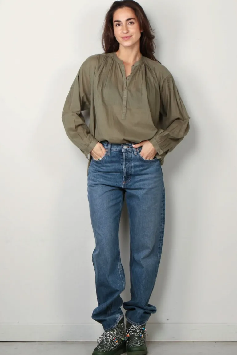 NILI LOTAN blouse - Neville - camo