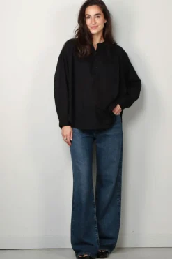 NILI LOTAN blouse - Neville -  midnight