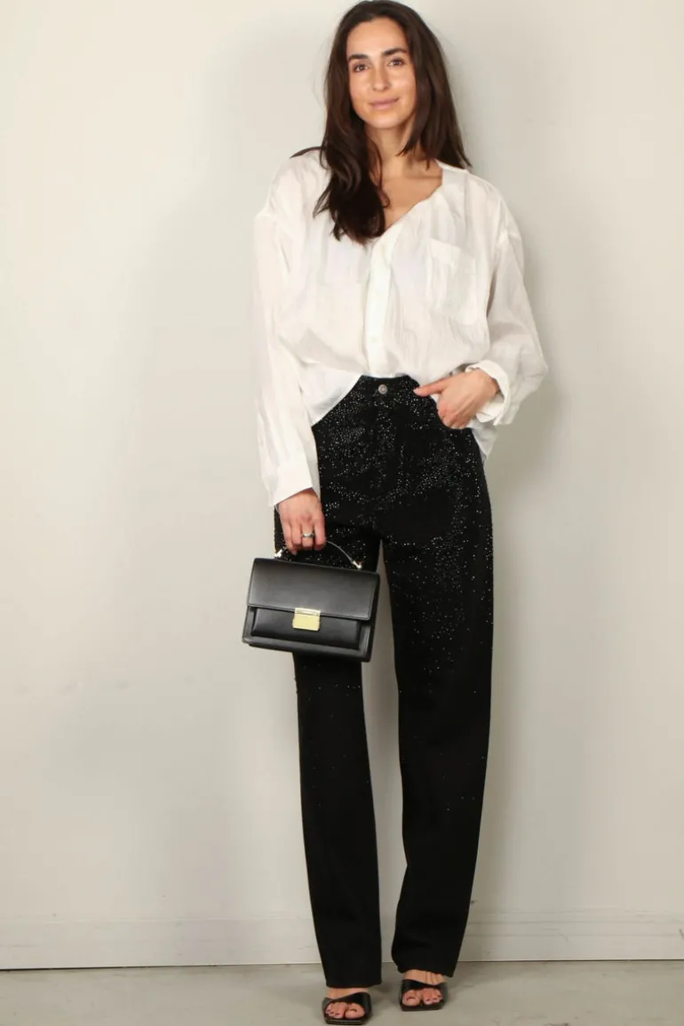 R13 Blouse - Twisted Neck Shirt - White