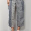 R13 Broek - Cropped Cargo - Multi Stripe