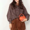 R13 Hoodie - Balloon popover hoodie - Brown