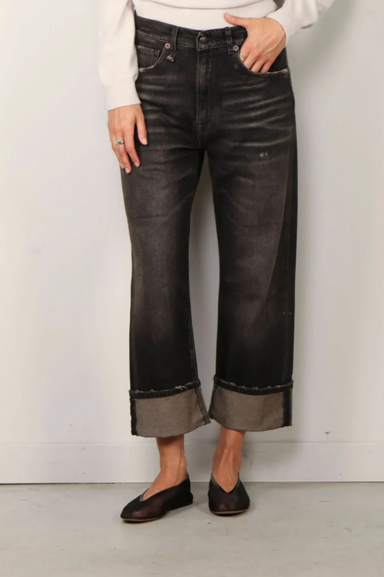 R13 Jeans - Cuffed X-BF jean - Abbey black