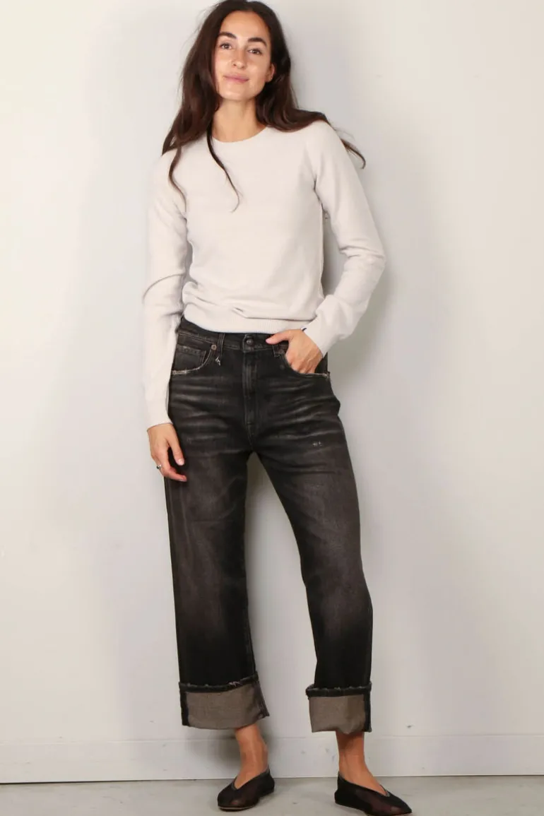 R13 Jeans - Cuffed X-BF jean - Abbey black