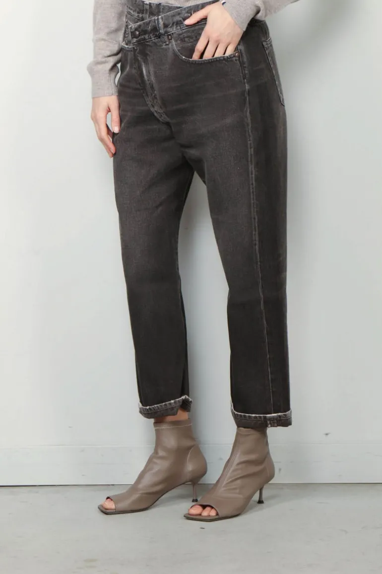 R13 Jeans - Cross over jean - Mud grey