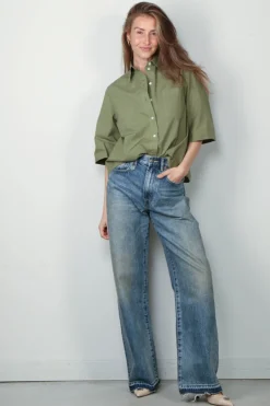 R13 Jeans - D'Arcy Loose Jean - Barter Indigo