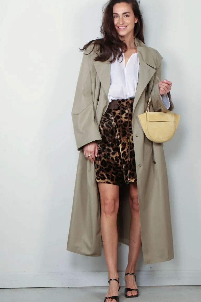 R13 Short - Leopard Crossover Short - Leopard Velvet