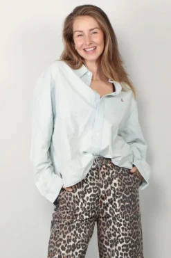 Ralph Lauren Blouse - Cropped boxy chambray shirt - Chambray