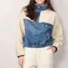 Ralph Lauren Jas - Fleece Denim Mockneck Pullover - Cusi Wash