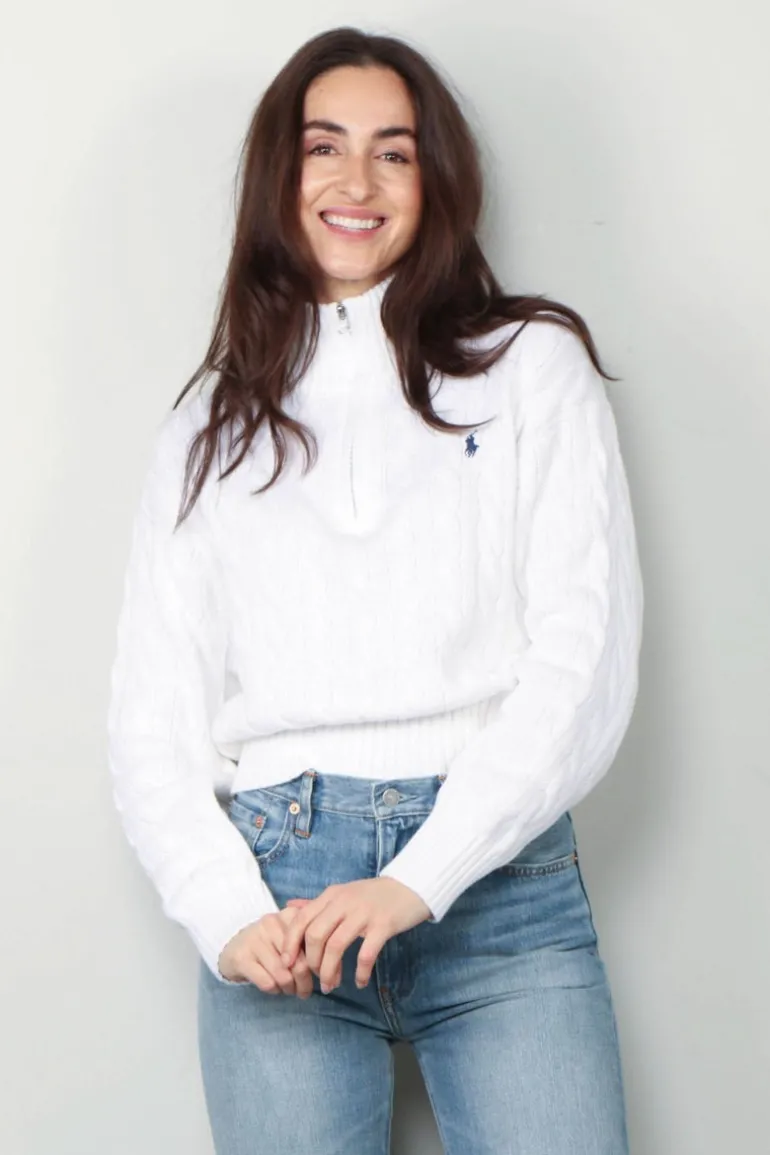 Ralph Lauren Sweater - Long Sleeve Pullover - White