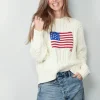 Ralph Lauren Trui - Aran Flag Pullover - Cream