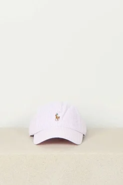 Ralph Lauren Pet - Woven Cap - Caramel Pink - Seersucker