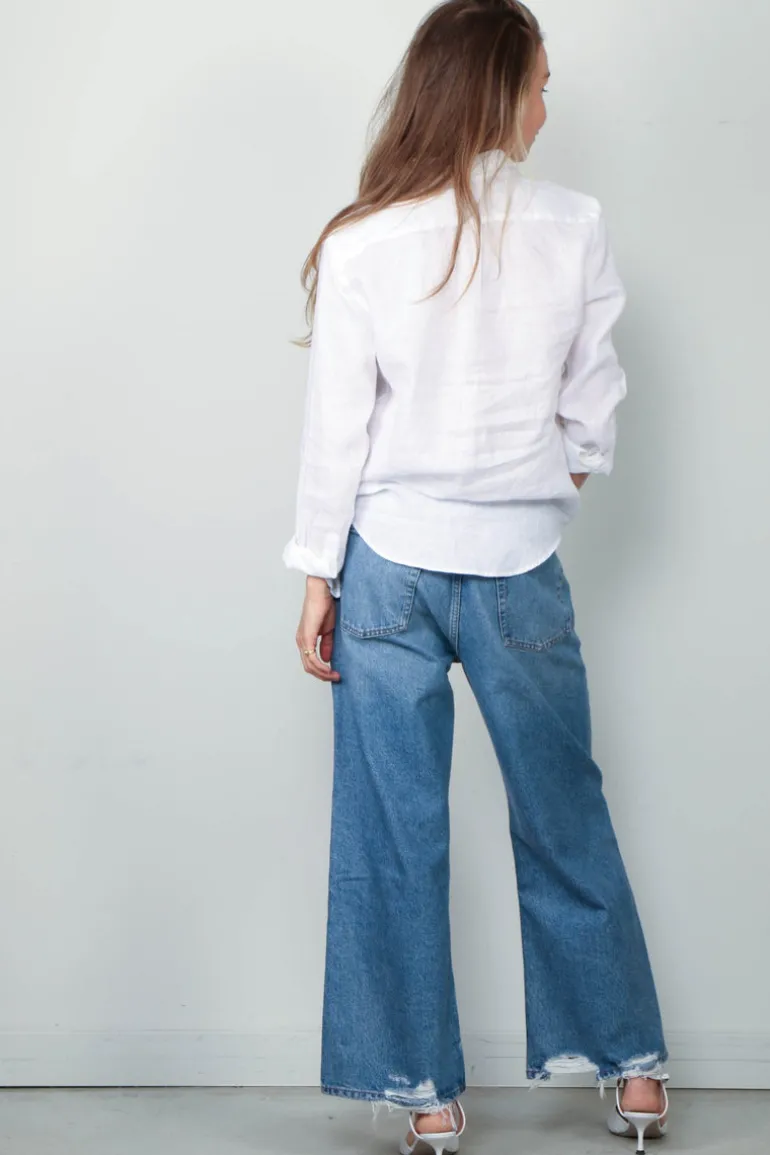 Ralph Lauren Blouse - Classic Long Sleeve Button Front Shirt - White