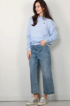 Ralph Lauren sweater - PRL CN PO-LONG SLEEVE - CHAMBRAY BLUE